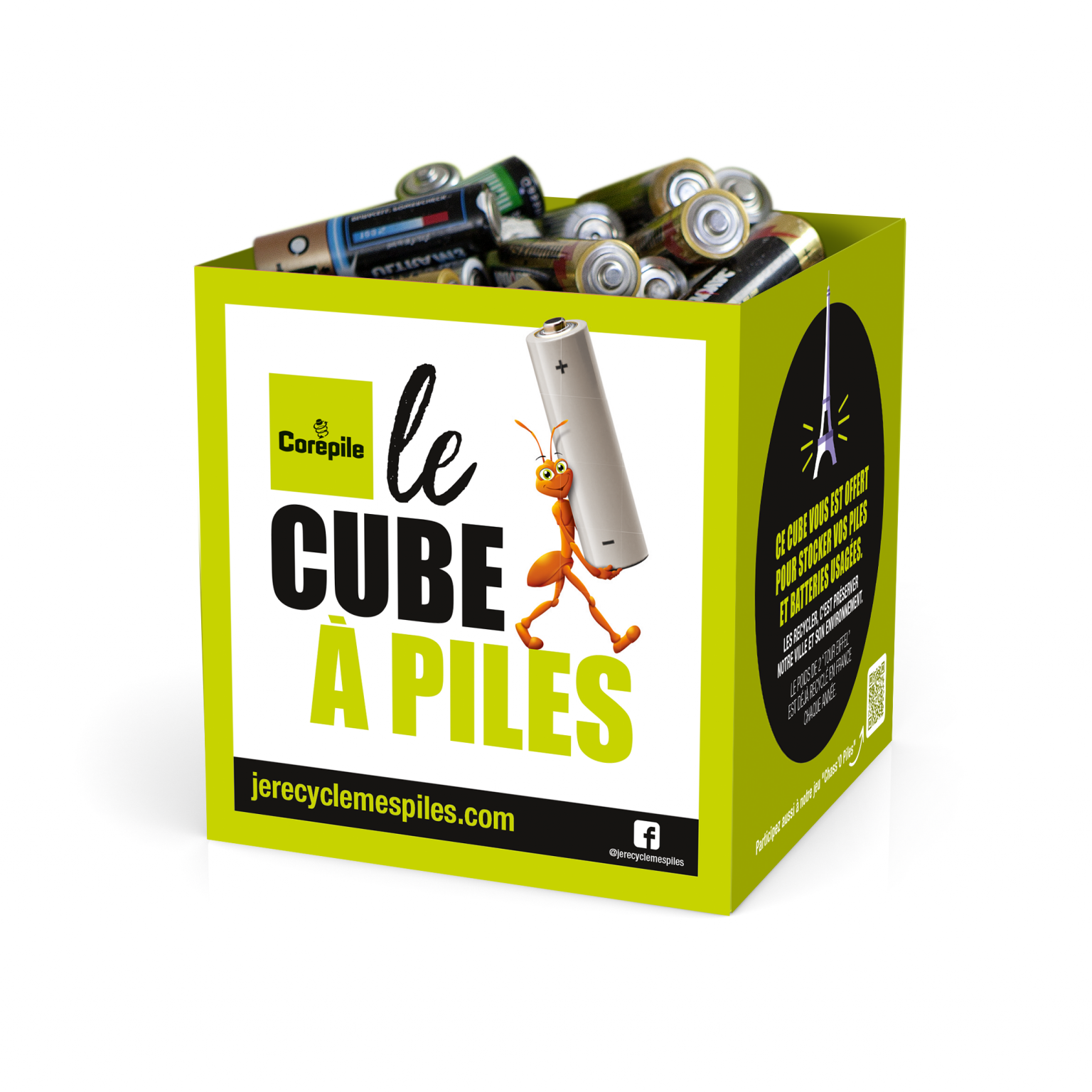 Le Cube  Piles fait un carton Corepile 